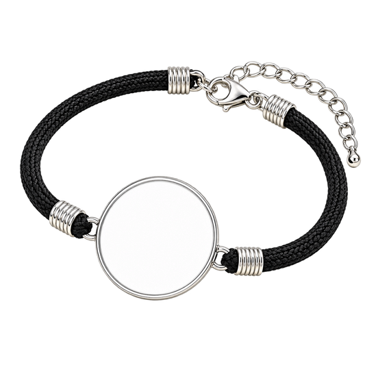 Foto-Armband personalisieren – rundes Motiv – Blanko ohne Logo und Motiv, transparenter Hintergrund – Produktvisualisierung