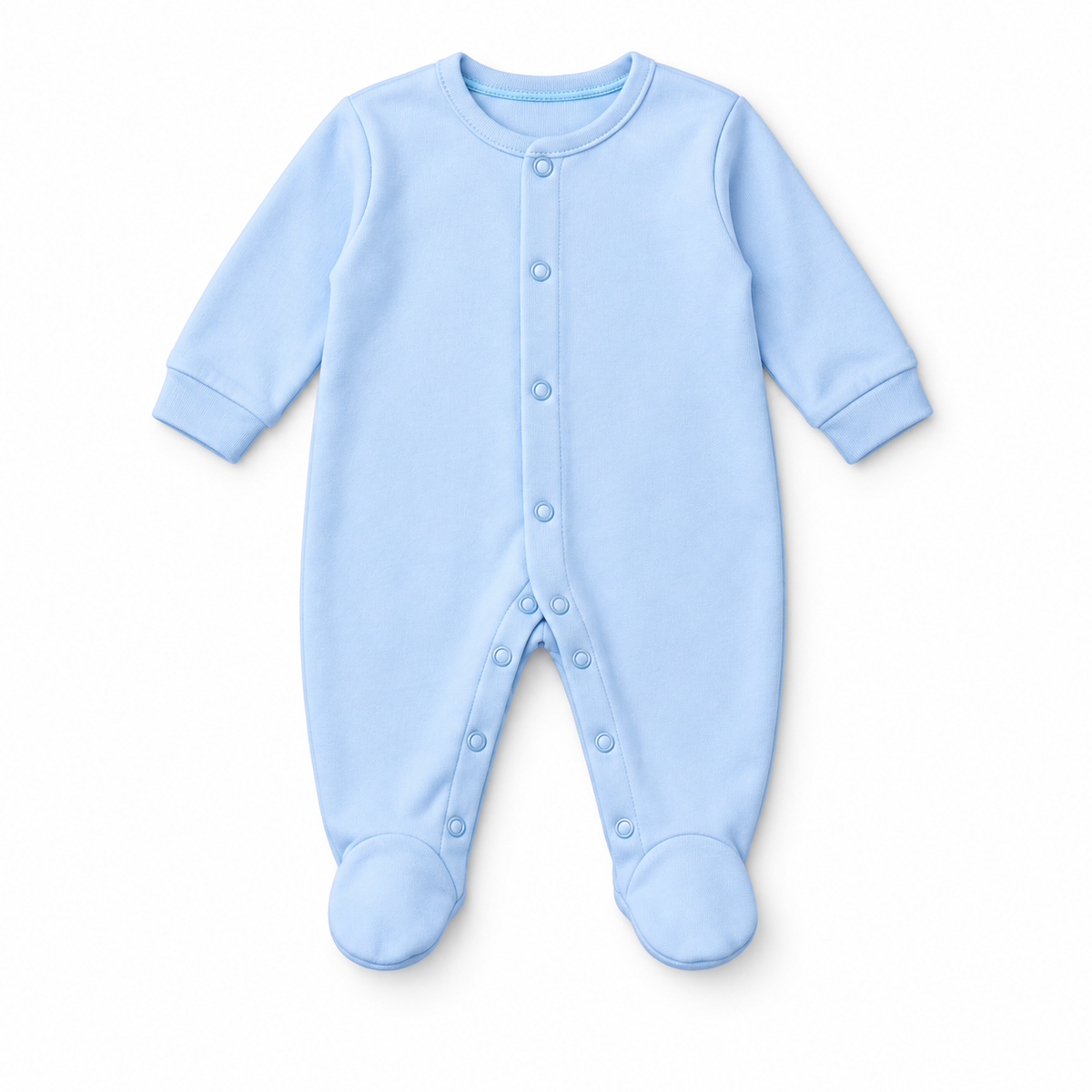 Baby-Strampler – Hellblau – Produktvisualisierung