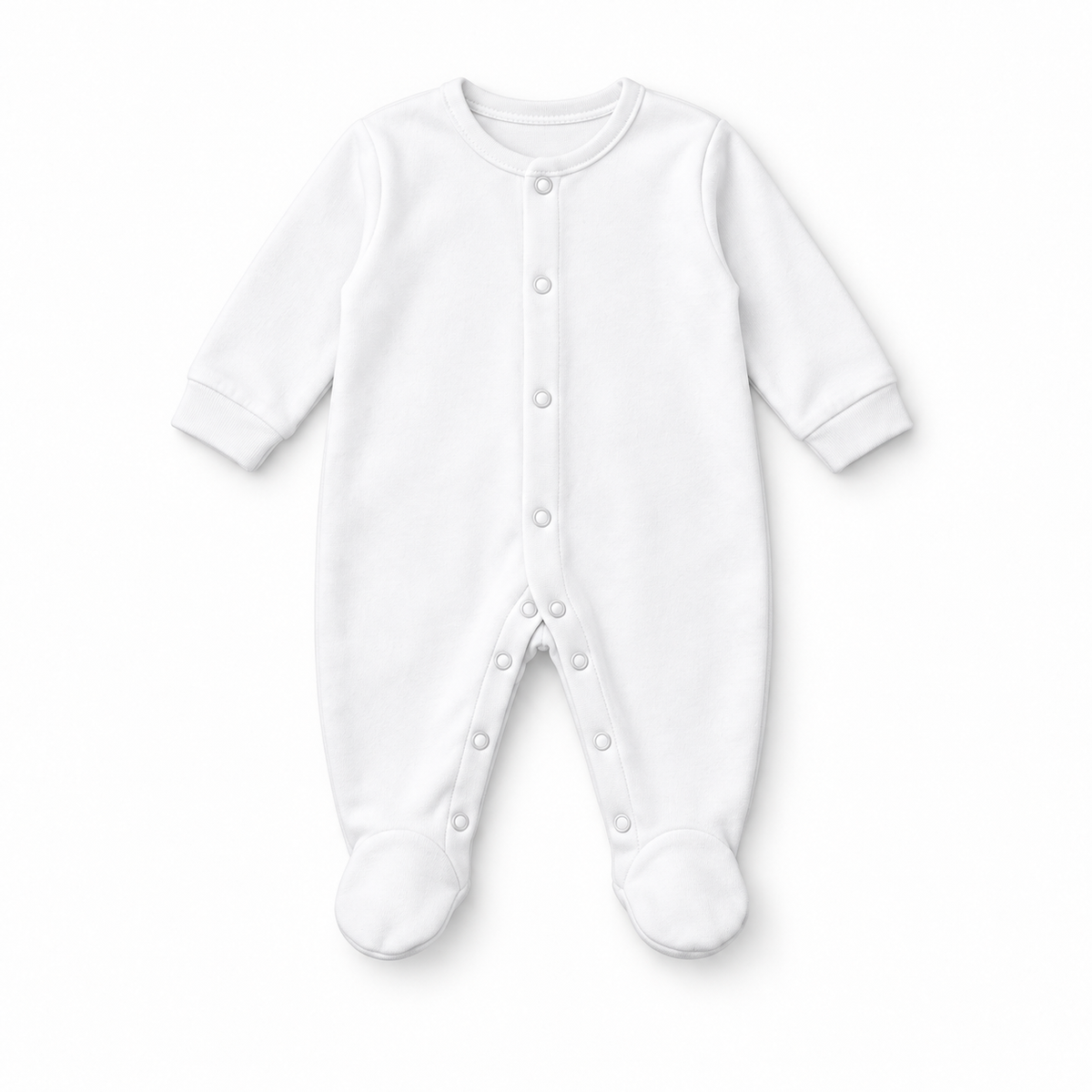 Baby-Strampler – Weiß – Produktvisualisierung