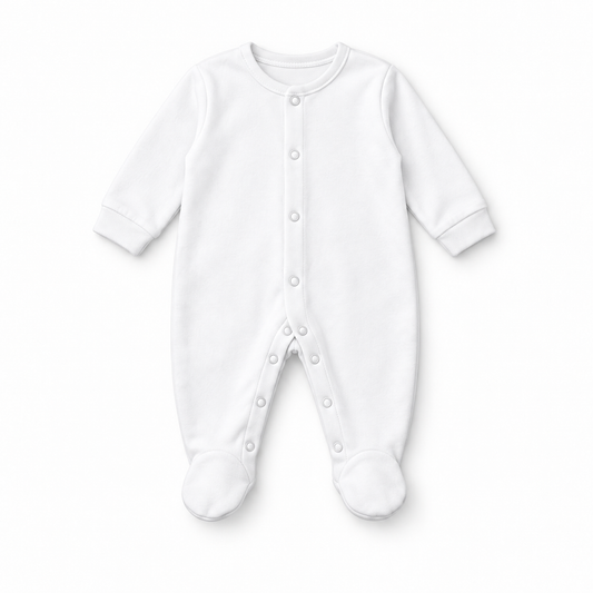 Baby-Strampler – Weiß – Produktvisualisierung