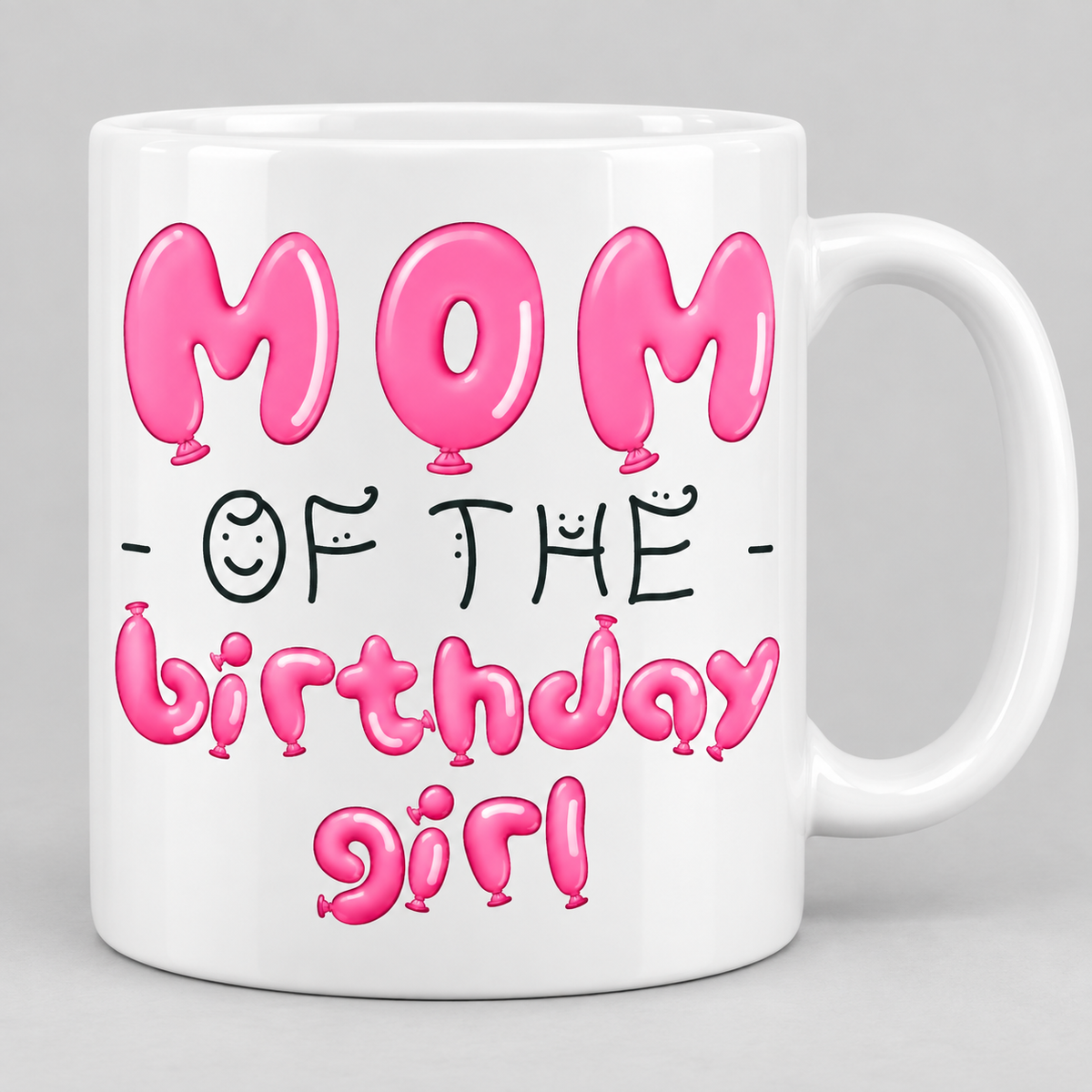 Keramiktasse – Mom Of The Birthday Girl – Produktvisualisierung