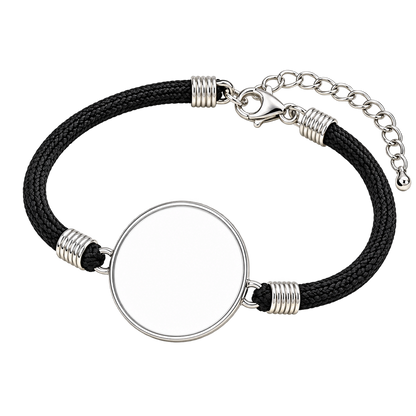 Foto-Armband personalisieren – rundes Motiv – Blanko ohne Logo und Motiv, transparenter Hintergrund – Produktvisualisierung