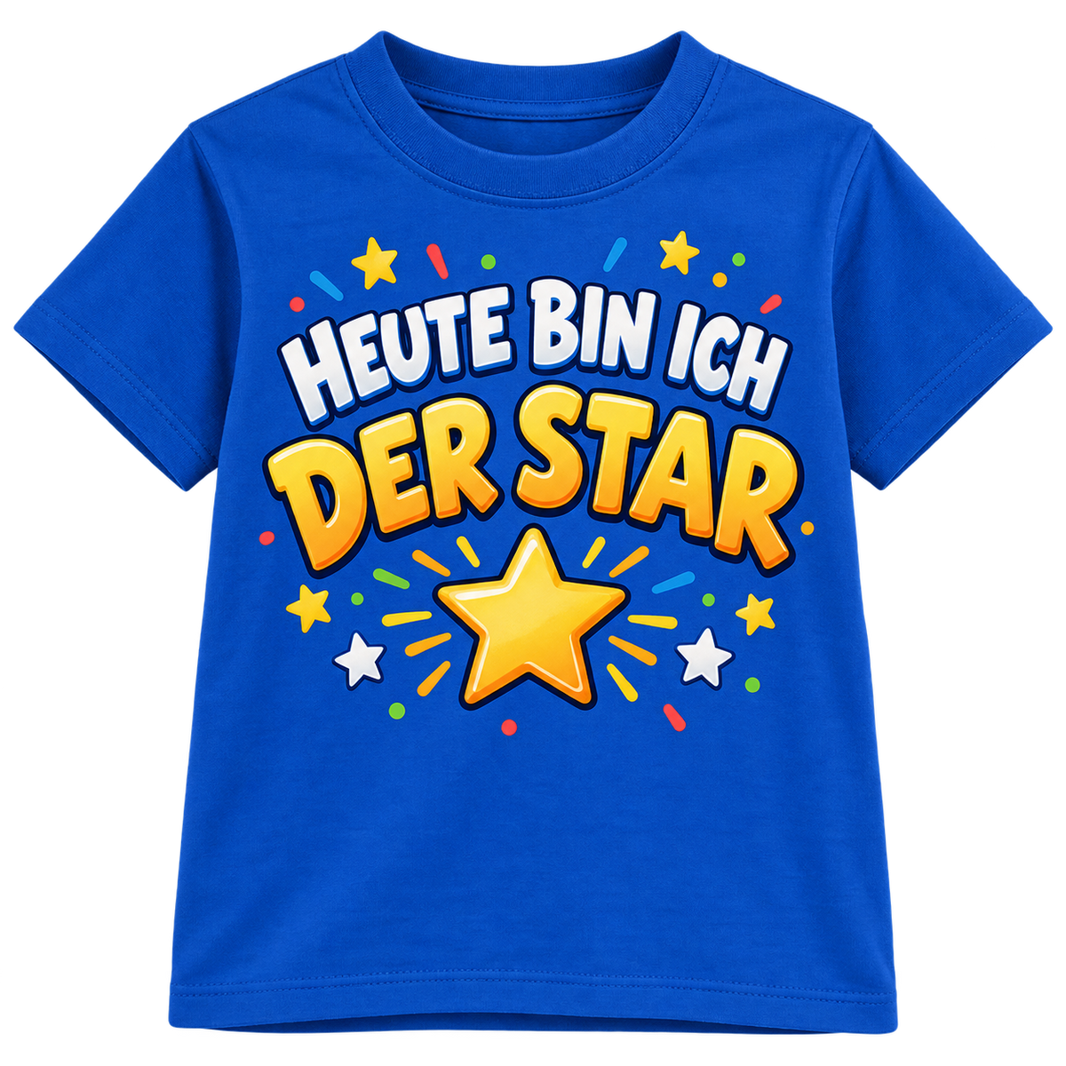 Kinder-T-Shirt – Heute bin ich der Star – Blau
