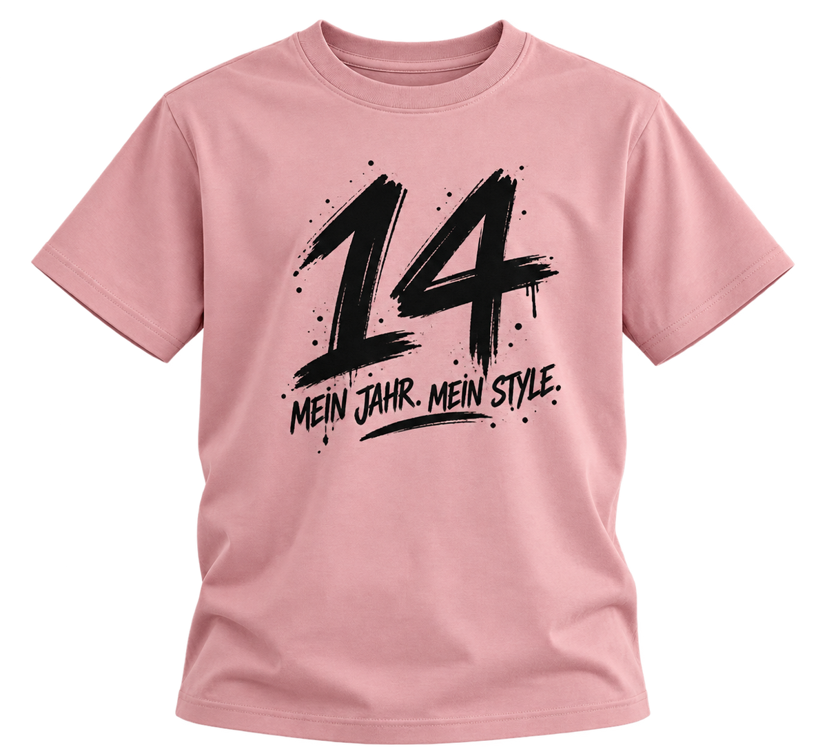 Geburtstags-T-Shirt 14 Jahre – MEIN JAHR. MEIN STYLE. – Rosa
