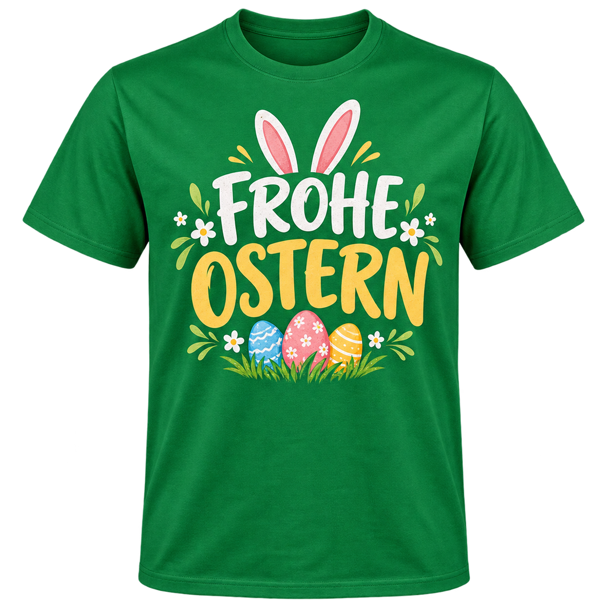 T-Shirt – Frohe Ostern – Grün
