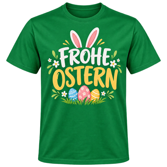 T-Shirt – Frohe Ostern – Grün