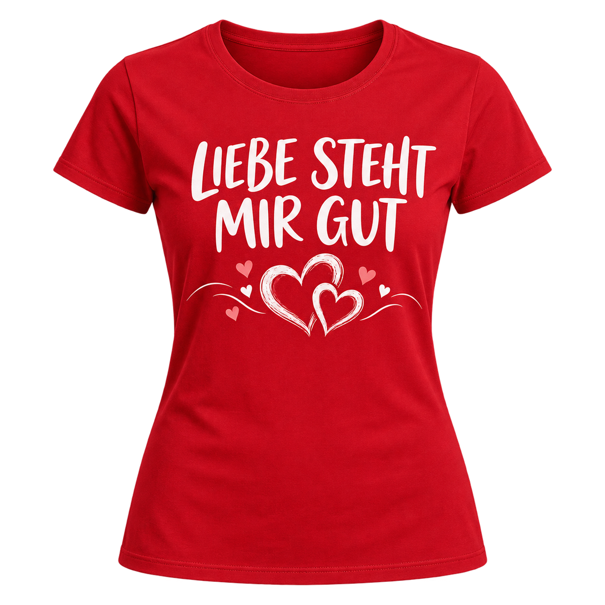 Damen-T-Shirt – Liebe steht mir gut – Rot