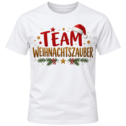 T-Shirt – Team Weihnachtszauber – Weiß