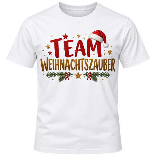 T-Shirt – Team Weihnachtszauber – Weiß