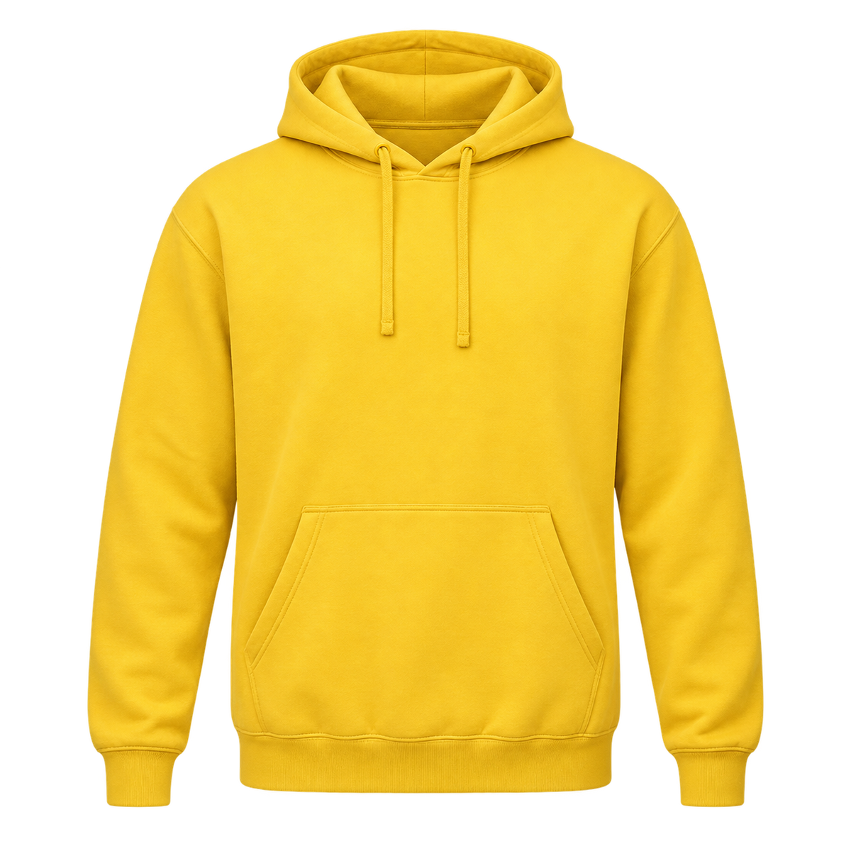 hoodie gelb – Vorderseite
