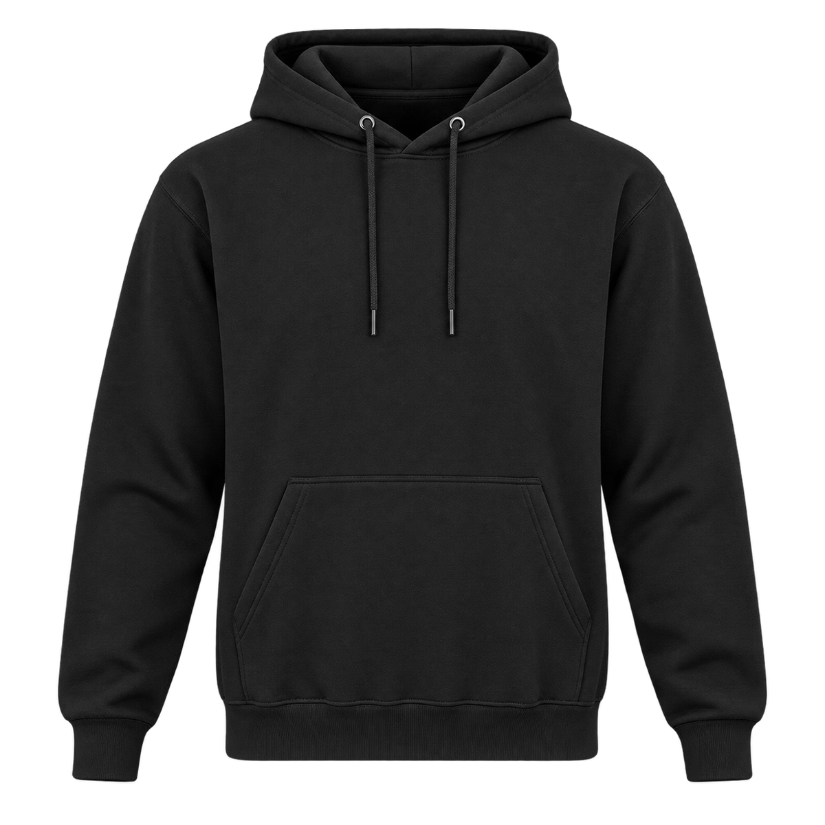 hoodie schwarz – Vorderseite