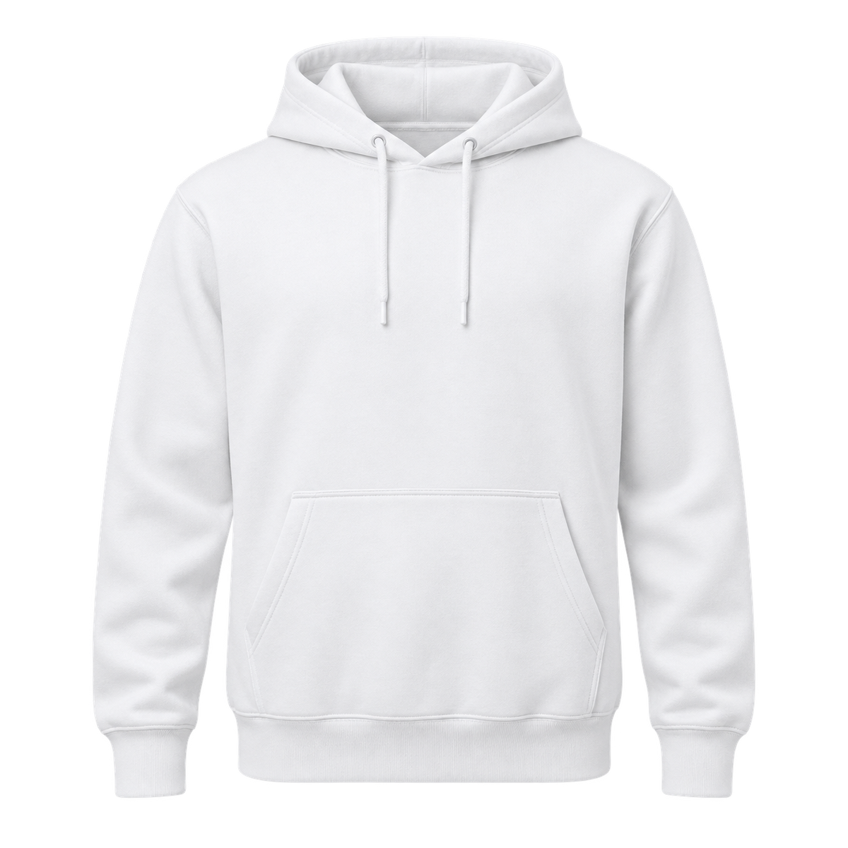 hoodie weiss – Vorderseite