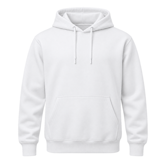 hoodie weiss – Vorderseite