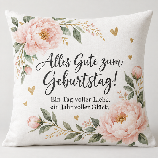 Kissen – Geburtstag – Deutsch
