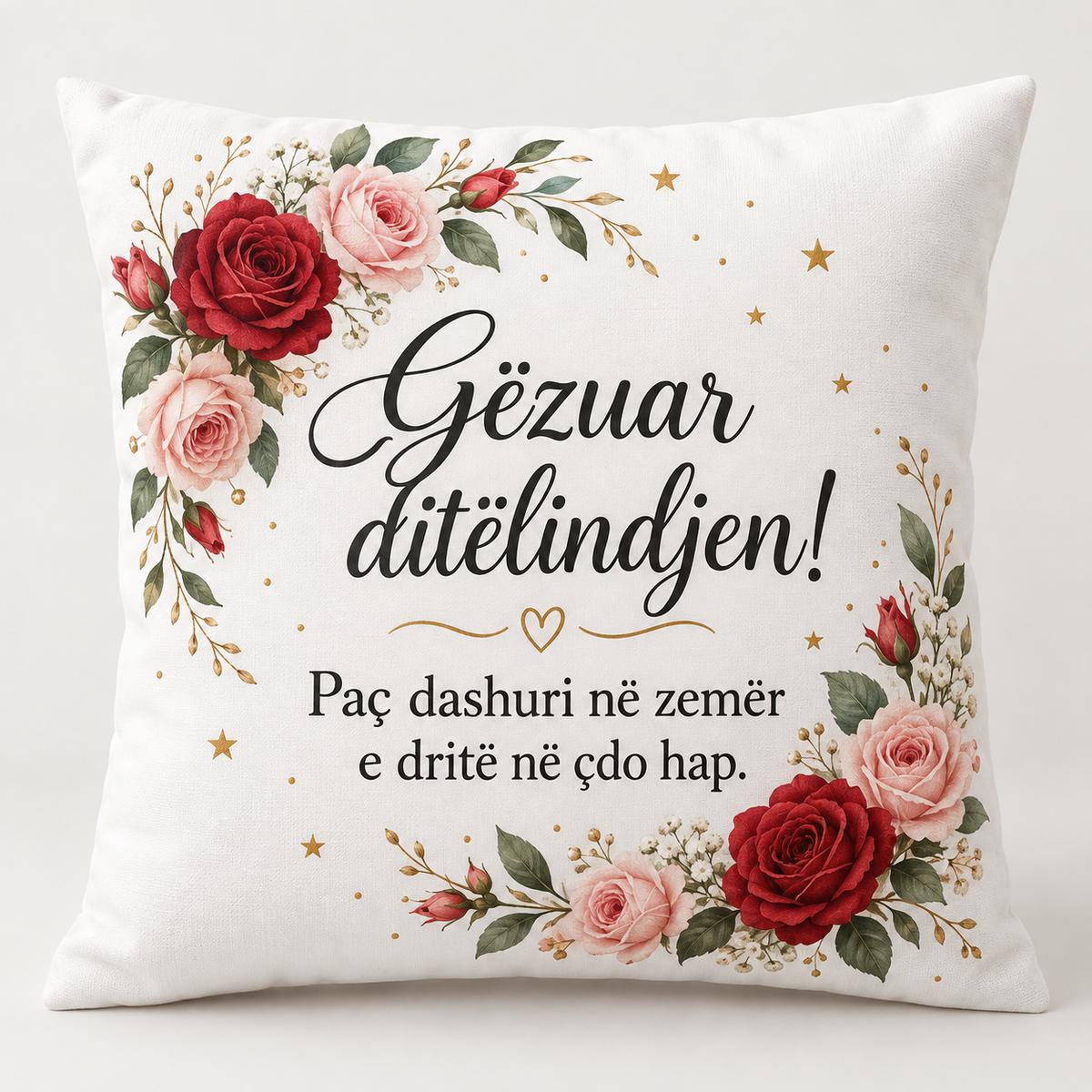 Kissen – Geburtstag – Albanisch