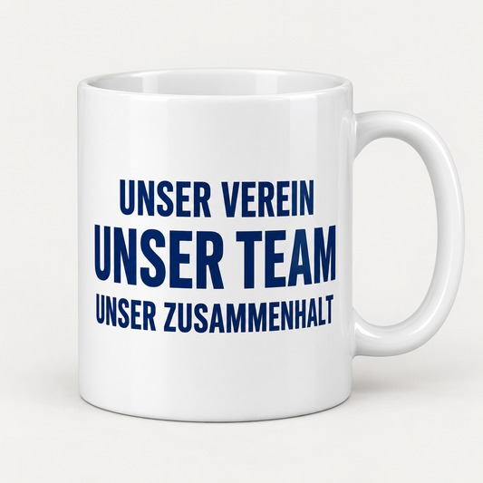 Keramiktasse – Unser Verein, unser Team