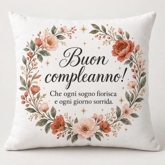 Kissen – Geburtstag – Italienisch