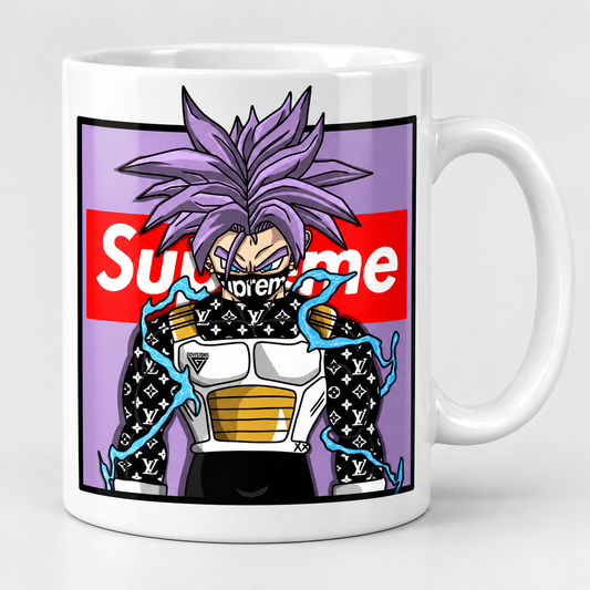 Keramiktasse – Anime-Kämpfer – Lila & Blitz – Produktvisualisierung