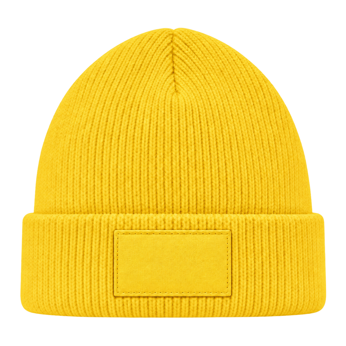 Mütze gelb mit gleichfarbigem Patch