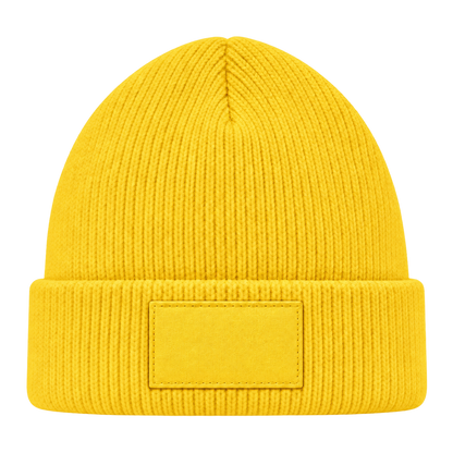 Mütze gelb mit gleichfarbigem Patch