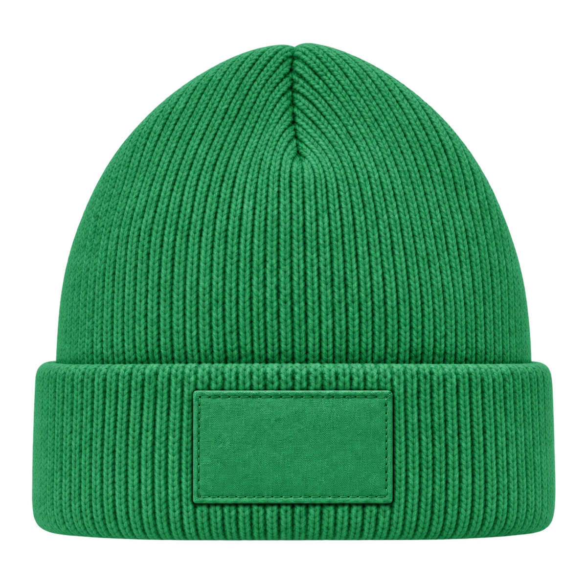 Mütze gruen mit gleichfarbigem Patch