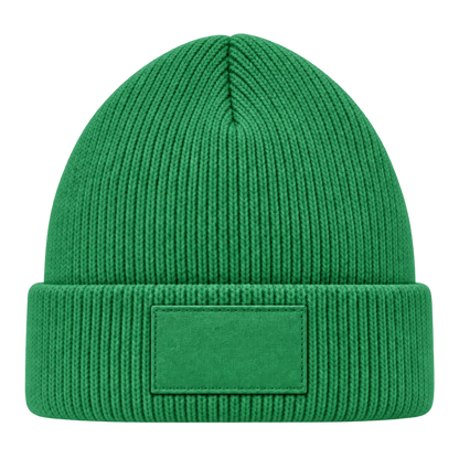 Mütze gruen mit gleichfarbigem Patch
