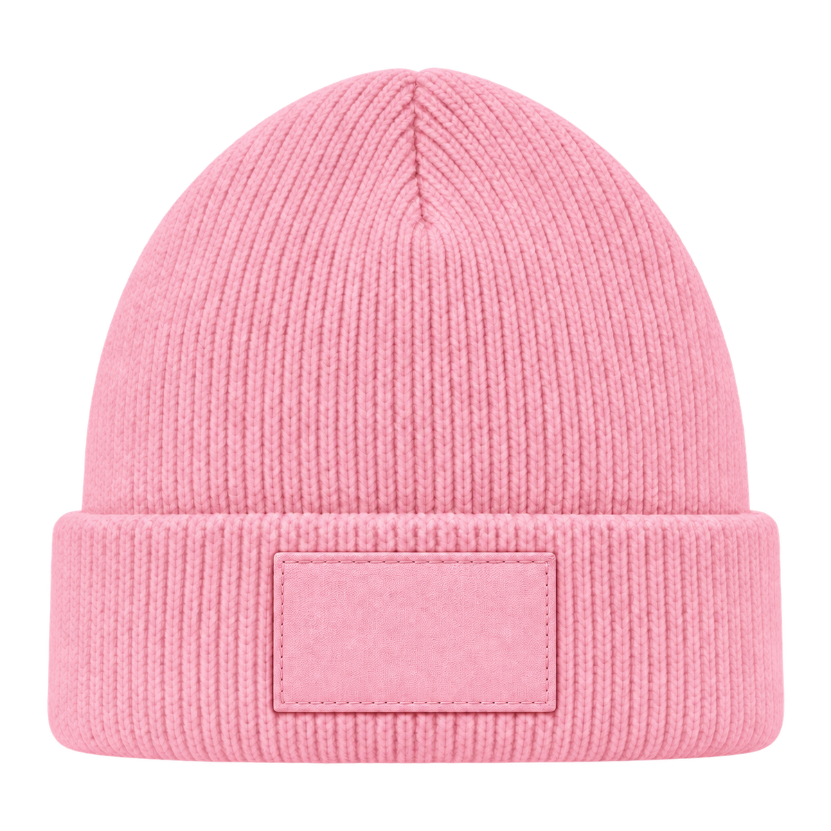 Mütze rosa mit gleichfarbigem Patch