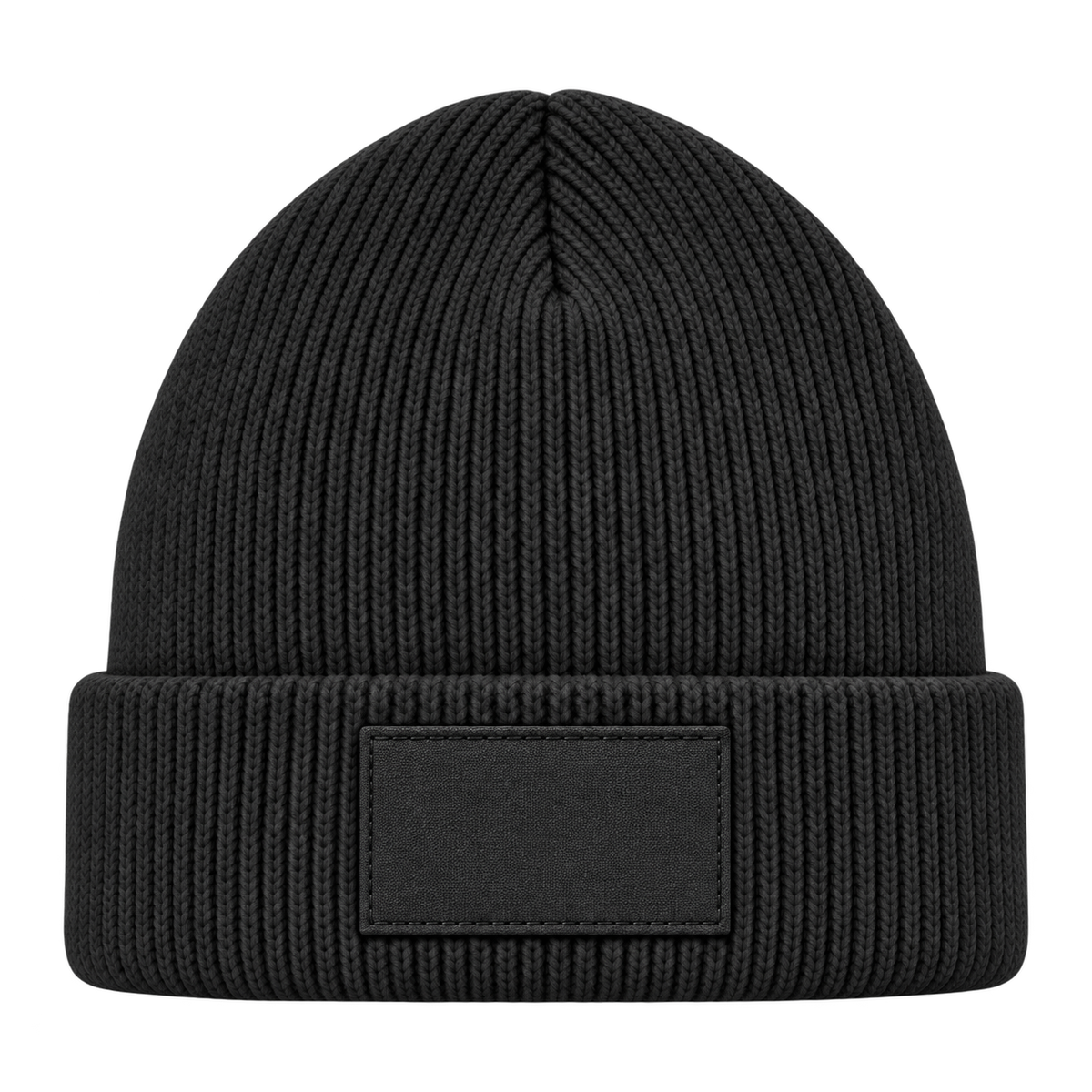 Mütze schwarz mit gleichfarbigem Patch