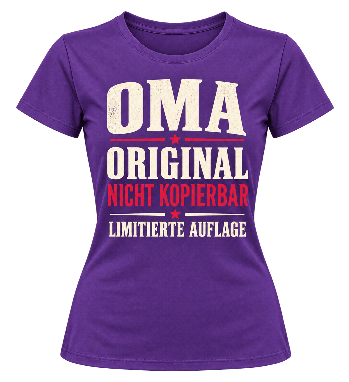 Damen-T-Shirt – OMA – Original, nicht kopierbar – Lila