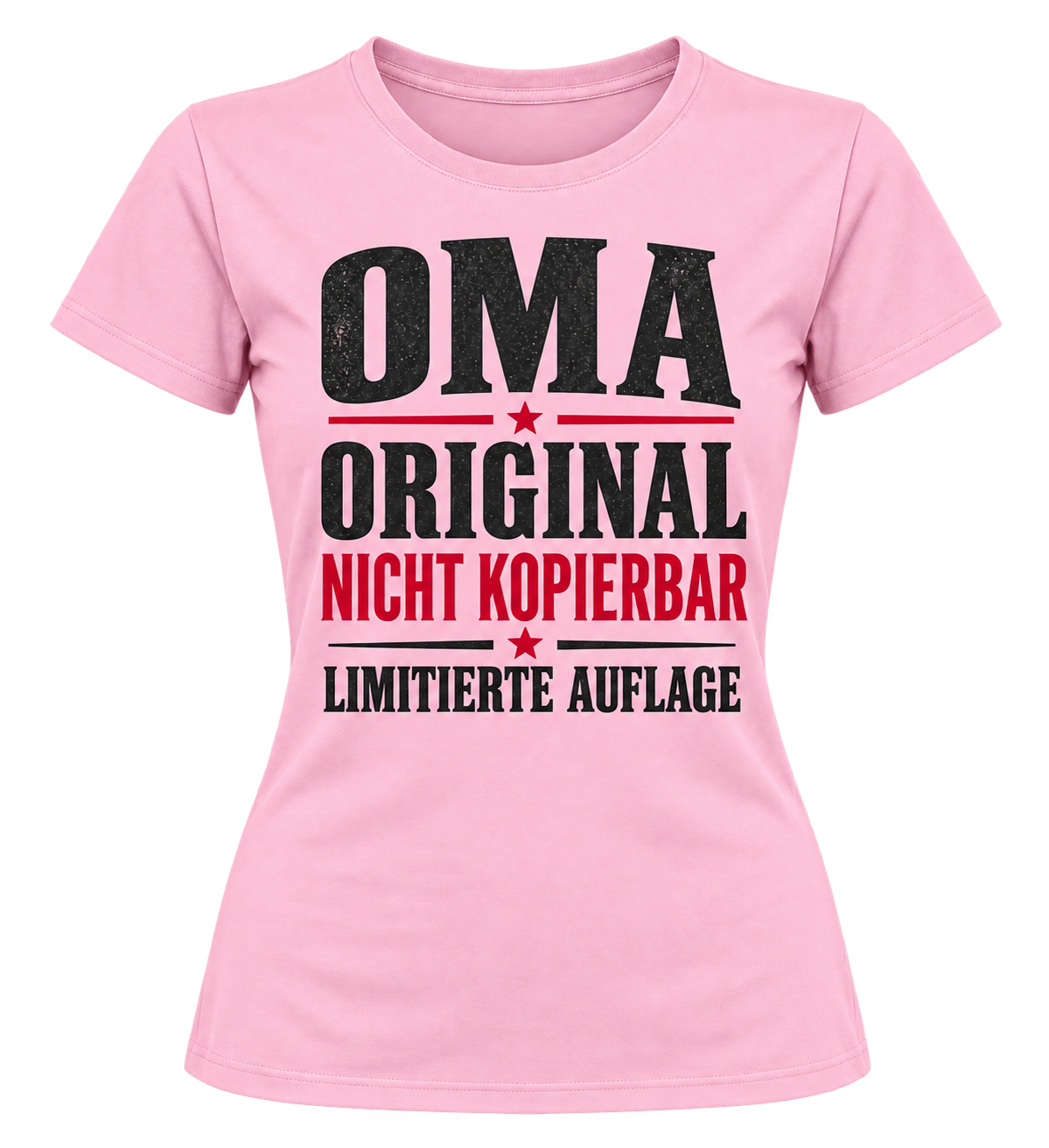 Damen-T-Shirt – OMA – Original, nicht kopierbar – Rosa