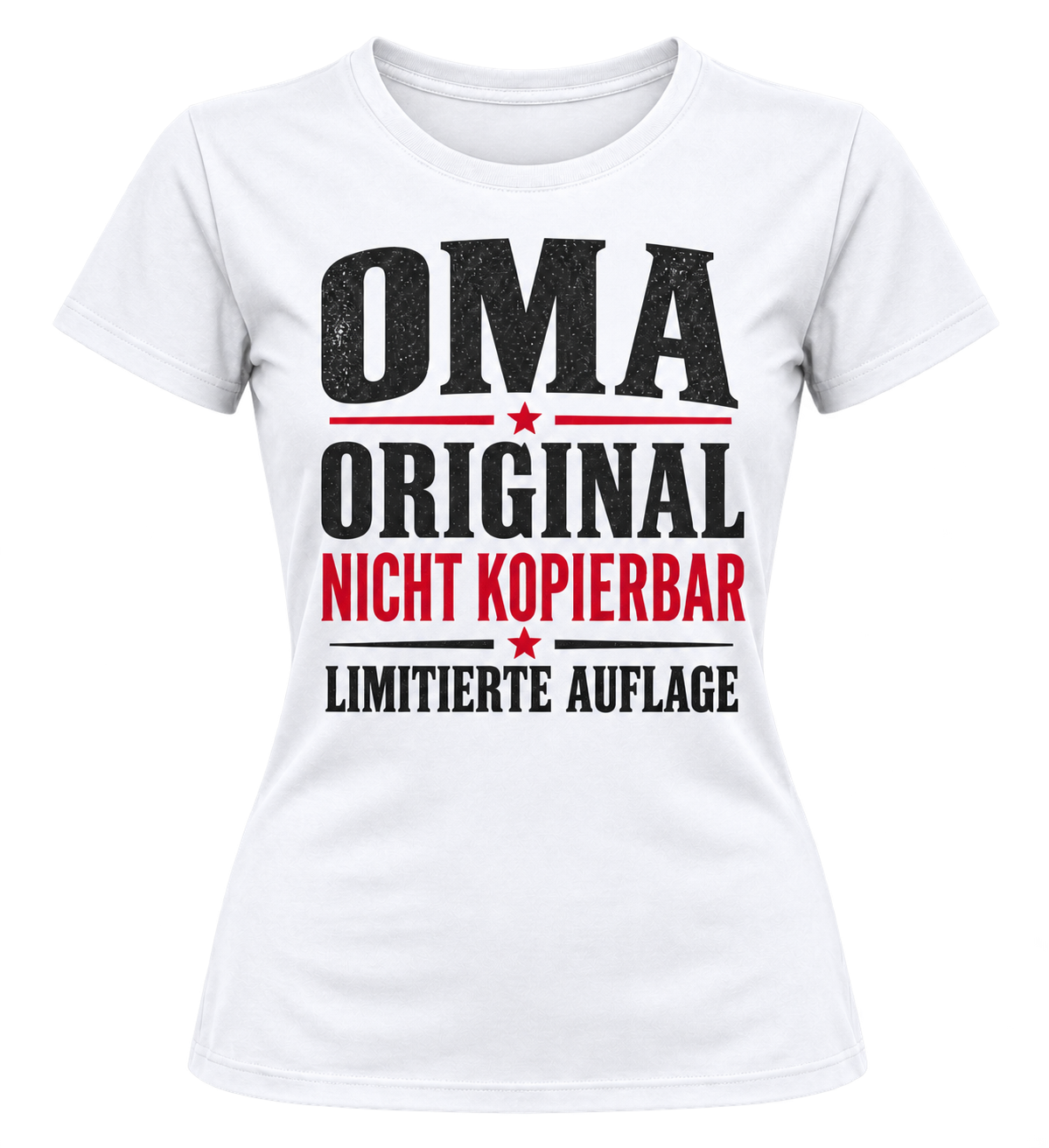 Damen-T-Shirt – OMA – Original, nicht kopierbar – Weiß
