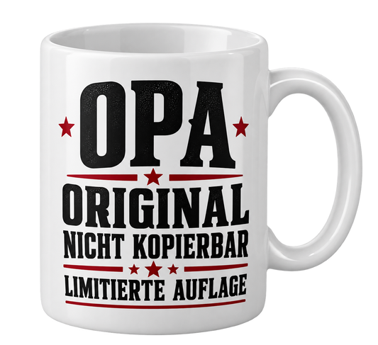 Tasse – OPA – Original, nicht kopierbar – Produktvisualisierung