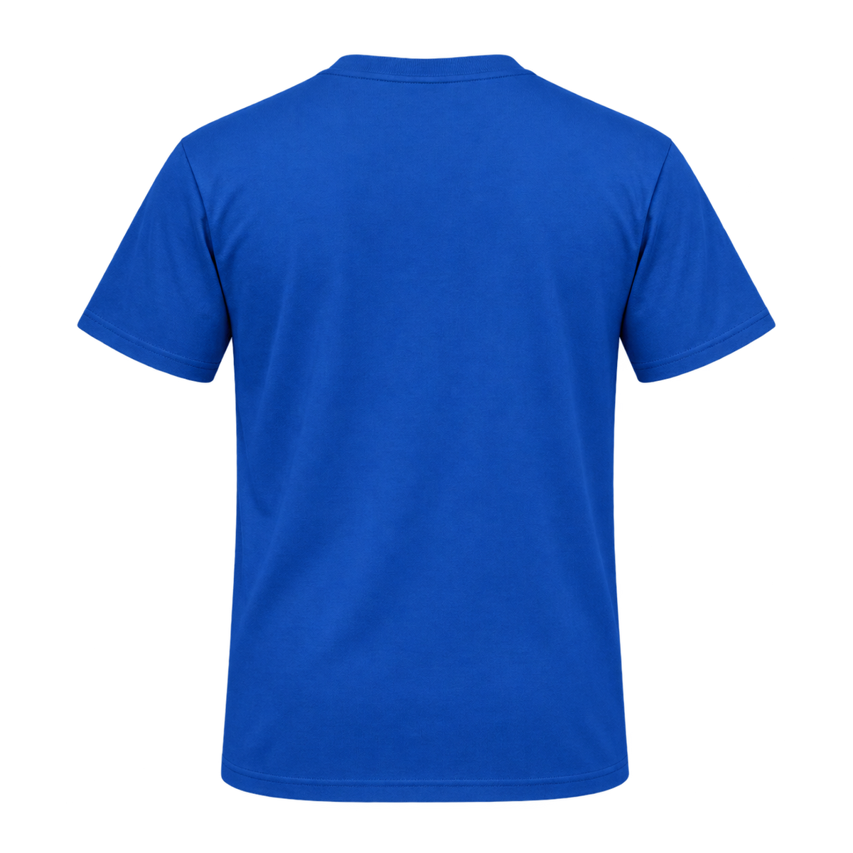 T-Shirt Rückseite blau