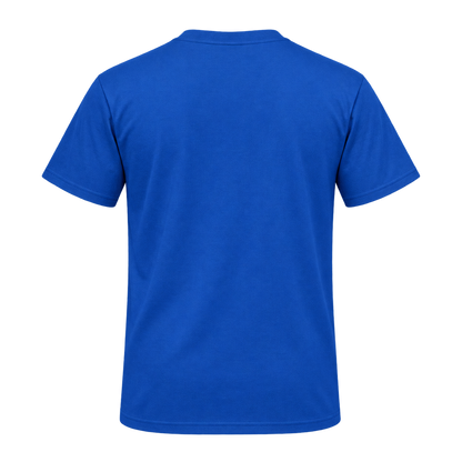 T-Shirt Rückseite blau