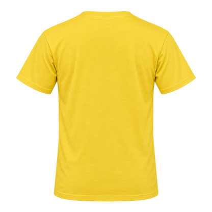 T-Shirt Rückseite gelb
