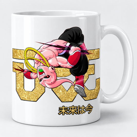 Keramiktasse – Majin Buu – Pink & Gold – Produktvisualisierung