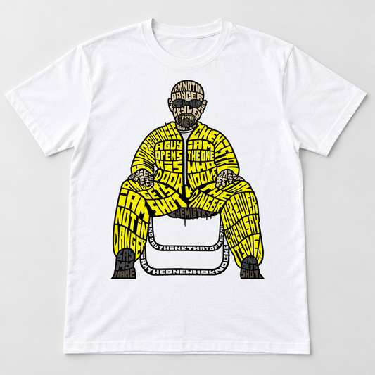 I Am The Danger T-Shirt – Weiß – Produktvisualisierung