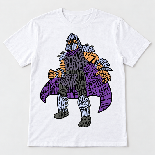 Foot Clan Leader T-Shirt – Weiß – Produktvisualisierung