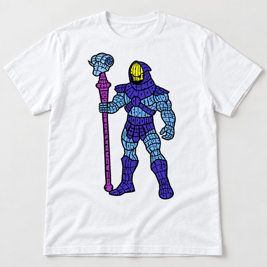 Skull Face T-Shirt – Weiß – Produktvisualisierung